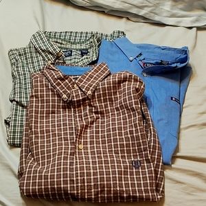 3 Mens szL Chaps LS buttondown shirts